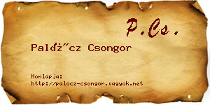 Palócz Csongor névjegykártya