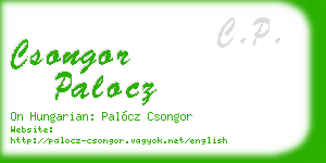 csongor palocz business card